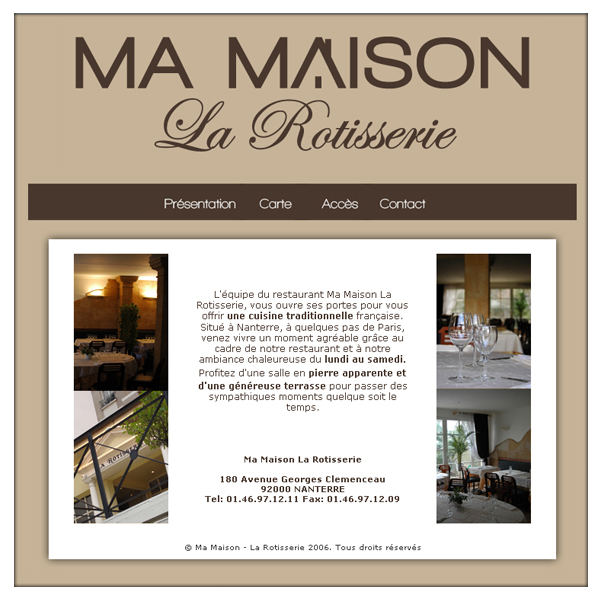 web ma maison la rotisserie